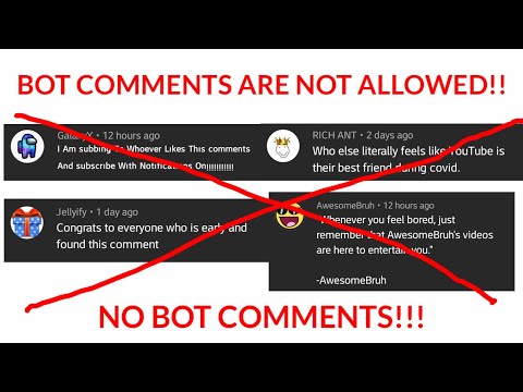 this video won't have bot comments - this video won't have bot comments