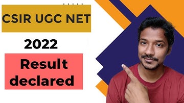 CSIR NET Result declared June 2022 || Official