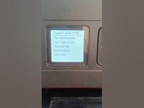 CANON G3770 G4770 SUPPORT CODE 1726 - YouTube