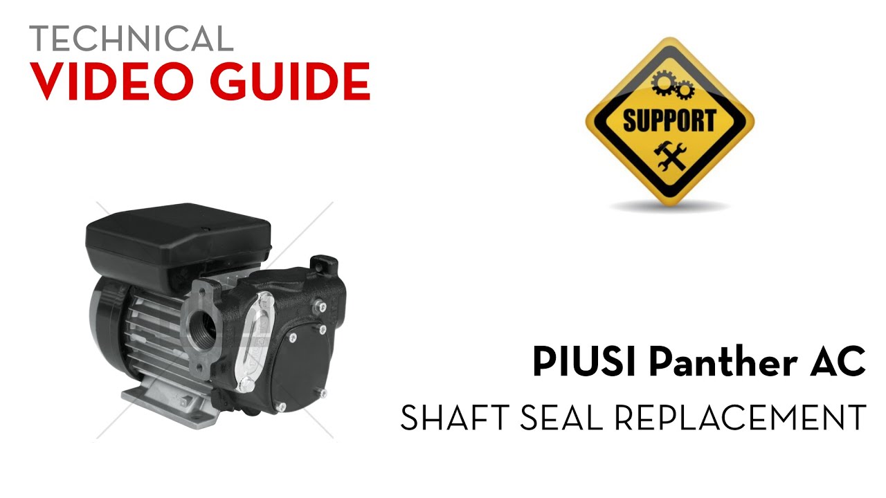 Piusi Panther - Shaft Seal Replacement