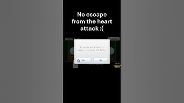 When you get a heart attack on the Wii Menu...