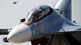 Изящный взлёт Су 30СМ на форсаже 🔥 Авиадартс 2018