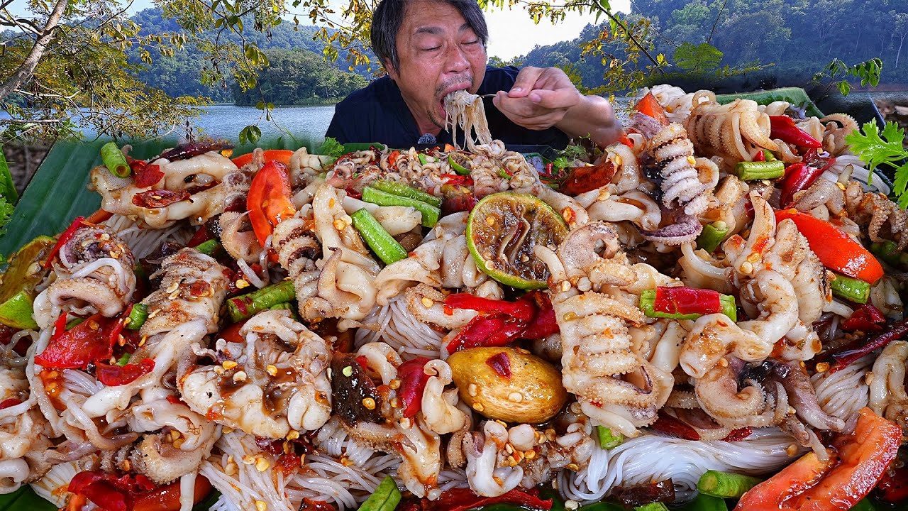 ตำซั่วหนาวหมึกกระดอง ตำน้ำปลาร้าข้นๆรสจัดๆเผ็ดๆ-16-11-2024-