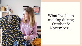 What I've been sewing and knitting during October and November | Myosotis, Tilly Buttons Billie