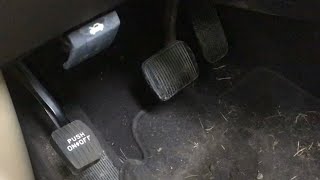 how a ford taurus EMERGENCY BRAKE assembly works (tricky) parking brake￼