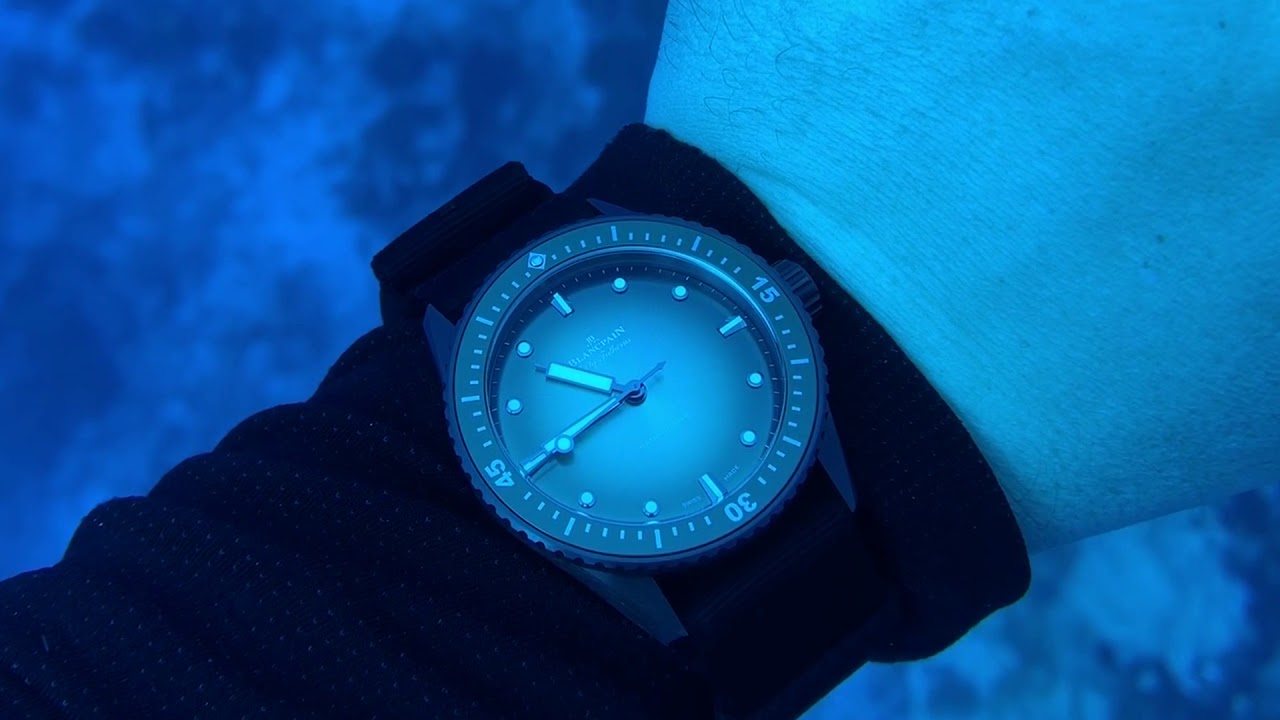 Blancpain Fifty Fathoms Bathyscaphe 5000 Green Dial, Steel,