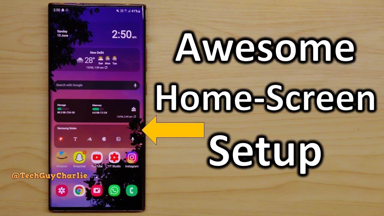 The best Samsung home screen setup (useful widgets and layout ...