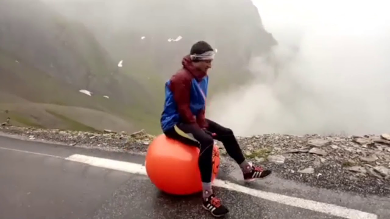 11 Hr Trip Bouncing Up French Mountain On Space Hopper