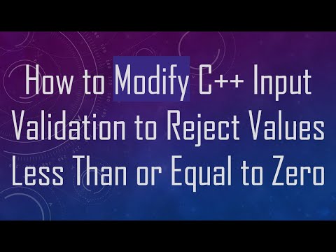 How to Modify C++ Input Validation to Reject Values Less Than or Equal to Zero