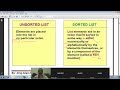 Unsorted List session c++ part 1