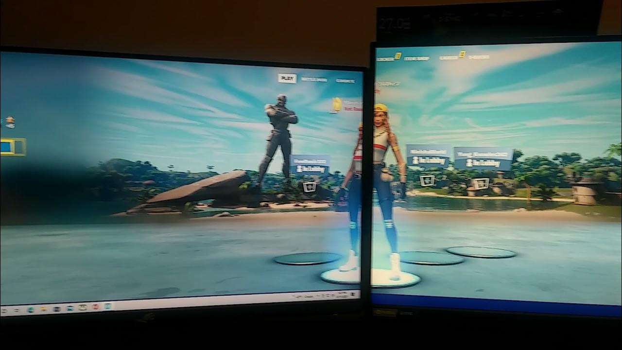 Fortnite dual monitor setup YouTube