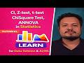 CI, Z-Test, T-Test, Chi-Square &amp; ANOVA in Statistics | Data Science &amp; Machine Learning  Part 4