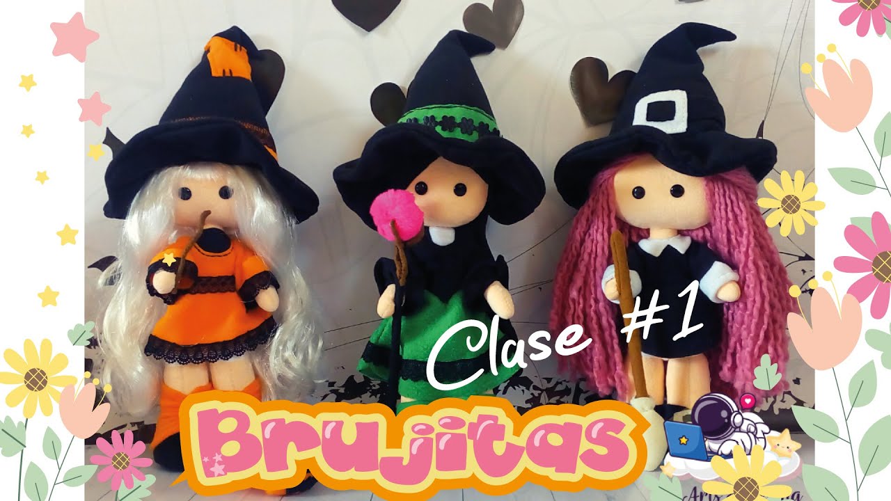 🤩 COMO HACER PASO A PASO 🤩Brujita Cabello de Lana🥰😍 Clase 1/DIY