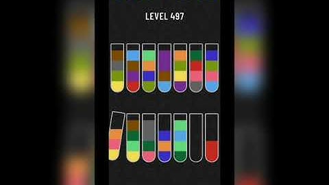 Water sort puzzle level 497