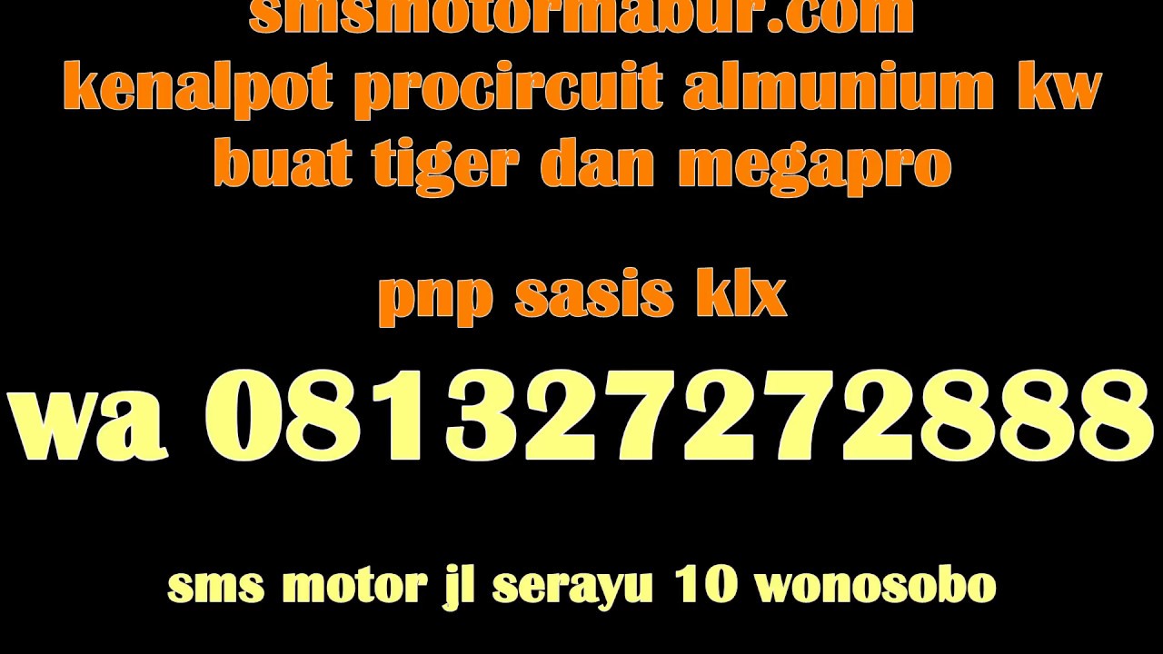 KENALPOT MODIF TRAIL MESIN TIGER N MEGAPRO YouTube