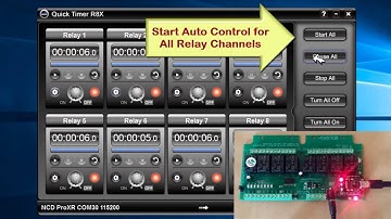 Control 8-channel ProXR Relay Board with Quick Timer R8X