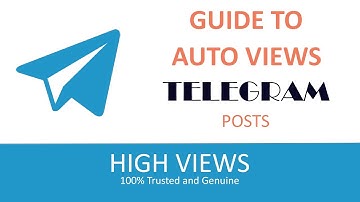 Get Views on Telegram Channel posts ✔️ Auto Views Bot Fake Views | High Views #Views