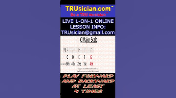 Trombone - C Major Scale 1 Octave With Audio - Trombone Basics™ Series - Videos Daily @TRUsician