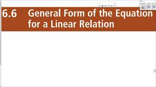 6 6 Example 1 general form