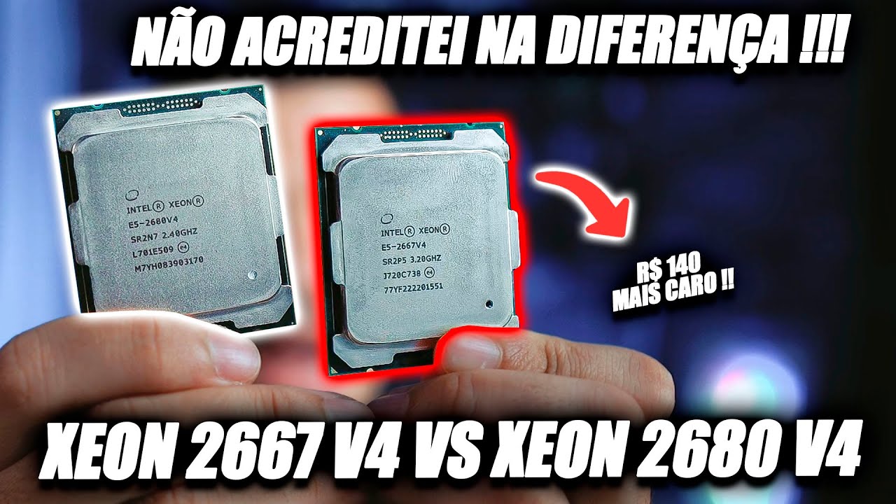 2667 XEON 2667 V4 vs XEON 2680 V4, teste em 10 jogos ! QUAL O MELHOR ? Ñ ...