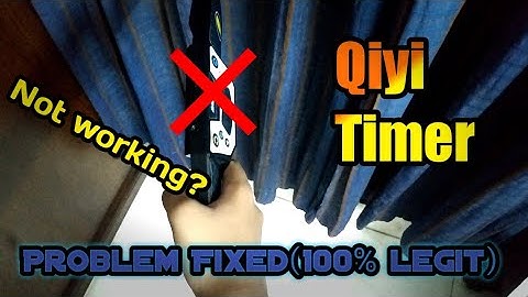 Qiyi Timer not working?|Problem Fixed[100% Legit]| Ilhan The Cuber