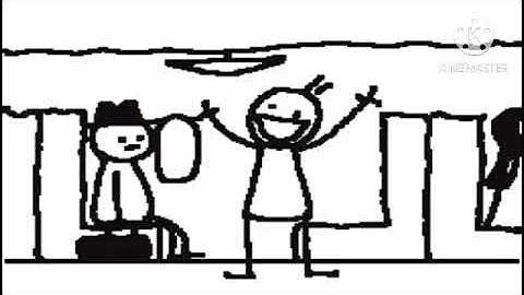 Don’t sit on the Train #flipnote #animation