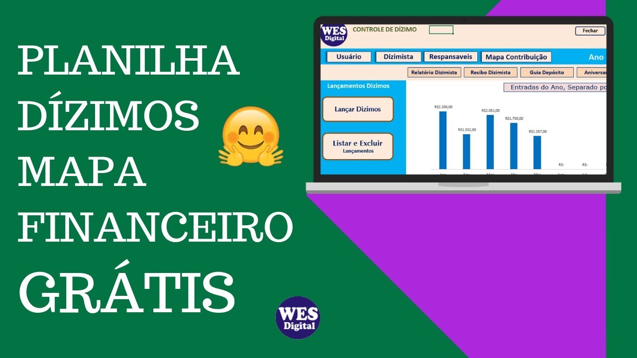 Planilha Dízimos e Mapa Financeiro Grátis !! Isso mesmo !!