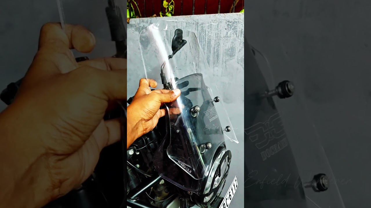 Himalayan 450 Wind Cancellation ❌ Upgrade Shortest to Wider Windshield🛡️ 