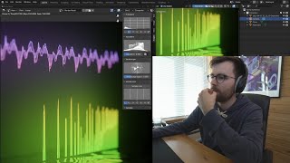 Exploring techniques to visualize audio in Blender using Vital