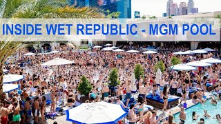 Las Vegas MGM Wet Republic Pool Party Balcony - Level View Cam Live!👀🏊‍♀️