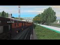 TRAINZ 19:Antigo Trem de Passageiros efvm Passando no Amv do RH15