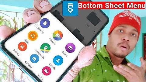 Bottom sheet dialog menu  project in sketchware #AndroidAppdeveloper #sketchware #Aauraparti