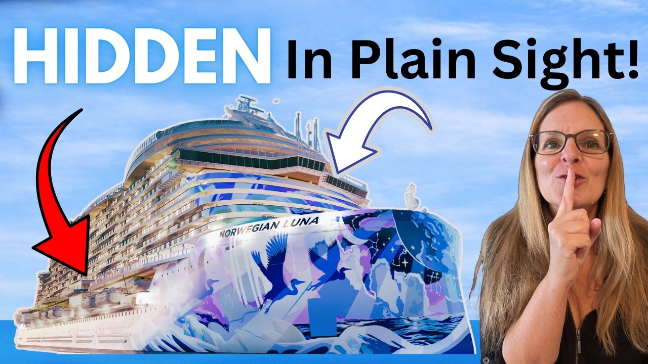 NCL LUNA Cruise Ship Has A FEW HIDDEN and QUIETER Places!