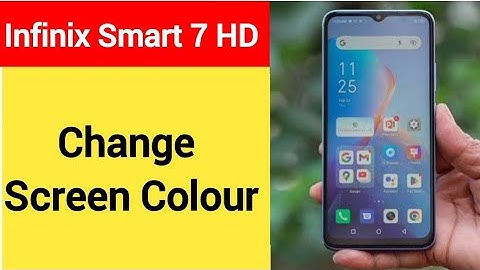 How to change screen colour, display colour change kaise karen, Infinix Smart 7 HD me display colour