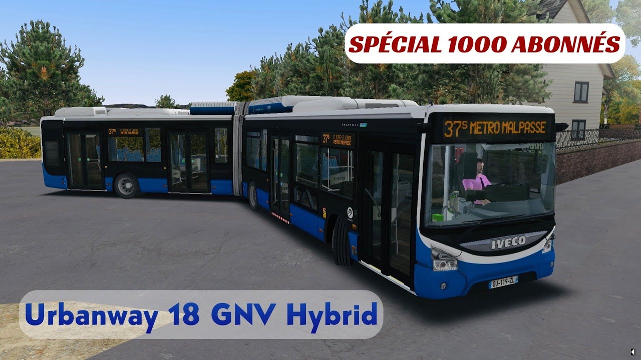 OMSI 2 - SPECIAL 1000 ABOS - Iveco Urbanway 18 GNV Hybrid - Marseille RTM