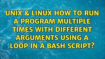 How to run a program multiple times with different arguments using a loop in a bash script?