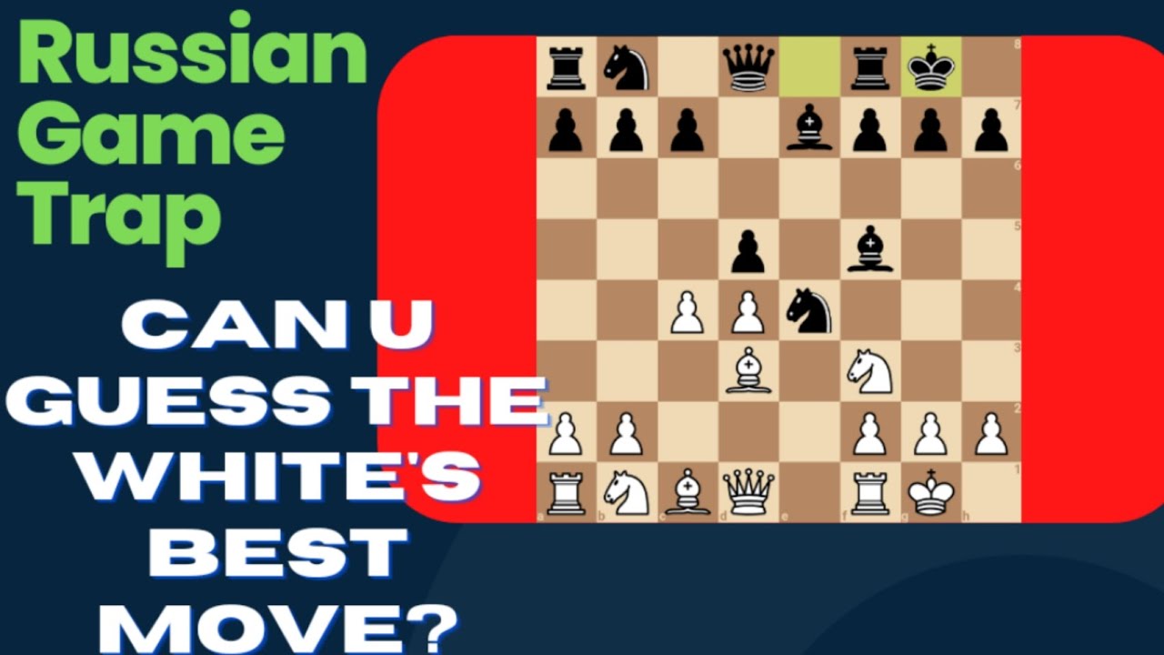 Learn the Russian Game Trap in Chess. #chesstok #chess #chessgame #che