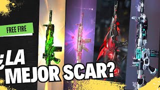 Cual es LA MEJOR SCAR en free fire 🔥 La mejor skin de scar free fire