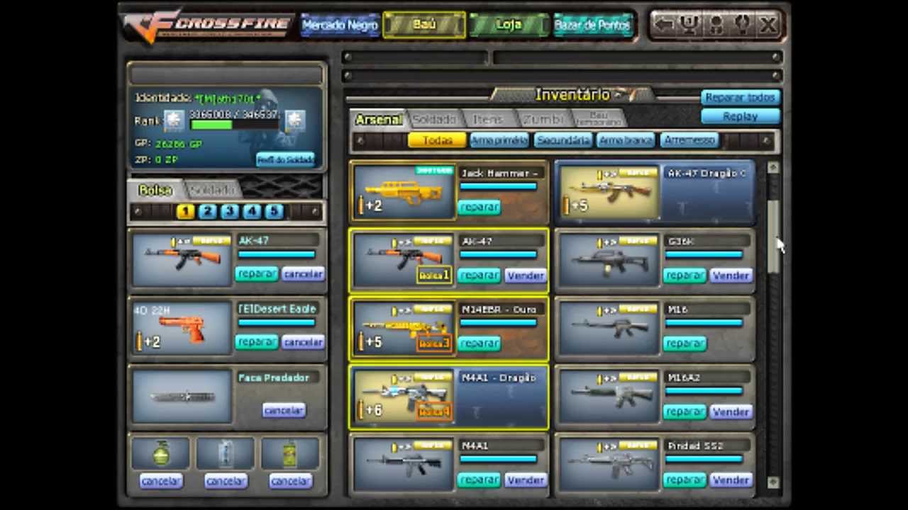 [CF/AL]Vendo Minha conta Crossfire Al Itens na descrição - YouTube