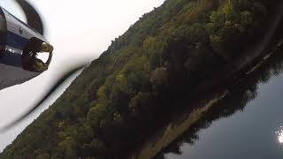 Hanger 9 1/4 Piper super cub float flying with onboard gopro 5