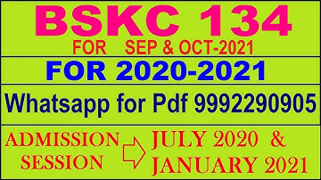 BSKC 134 Solved Assignment 2020-21 in SANSKRIT Pdf @40rs 9992290905.