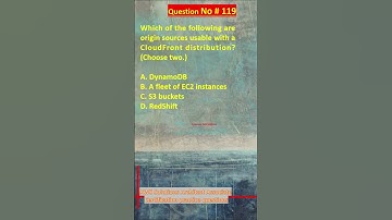 AWS Solutions Architect Associate Certification Practice Questions | Question No. 119 #aws #shorts