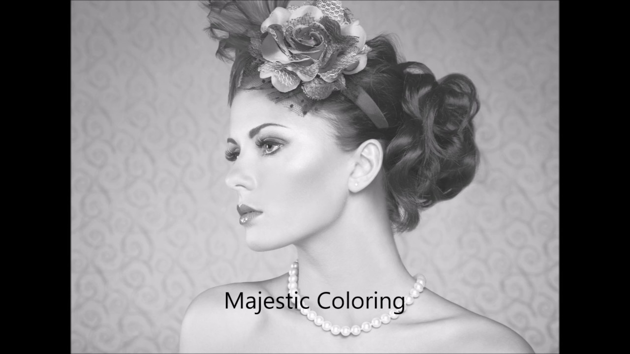 Women Portraits Volume 2: Grayscale Coloring for Adults - YouTube