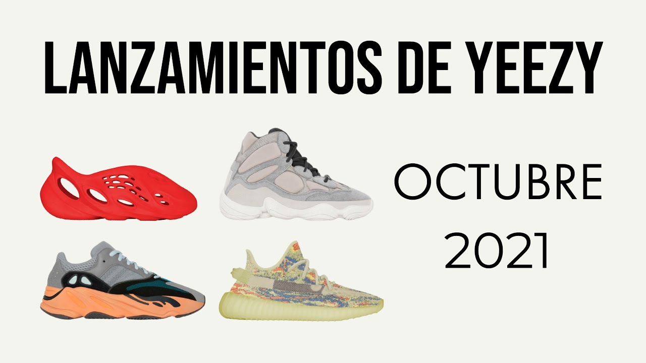 NUEVO DISEÑO EN LOS YEEZY 350 V2 Y CASI UNOS WAVE RUNNER! - Próximos YEEZY  para OCTUBRE 2021 - YouTube