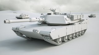 3D Model Tank M1 Abrams at 3DExport.com