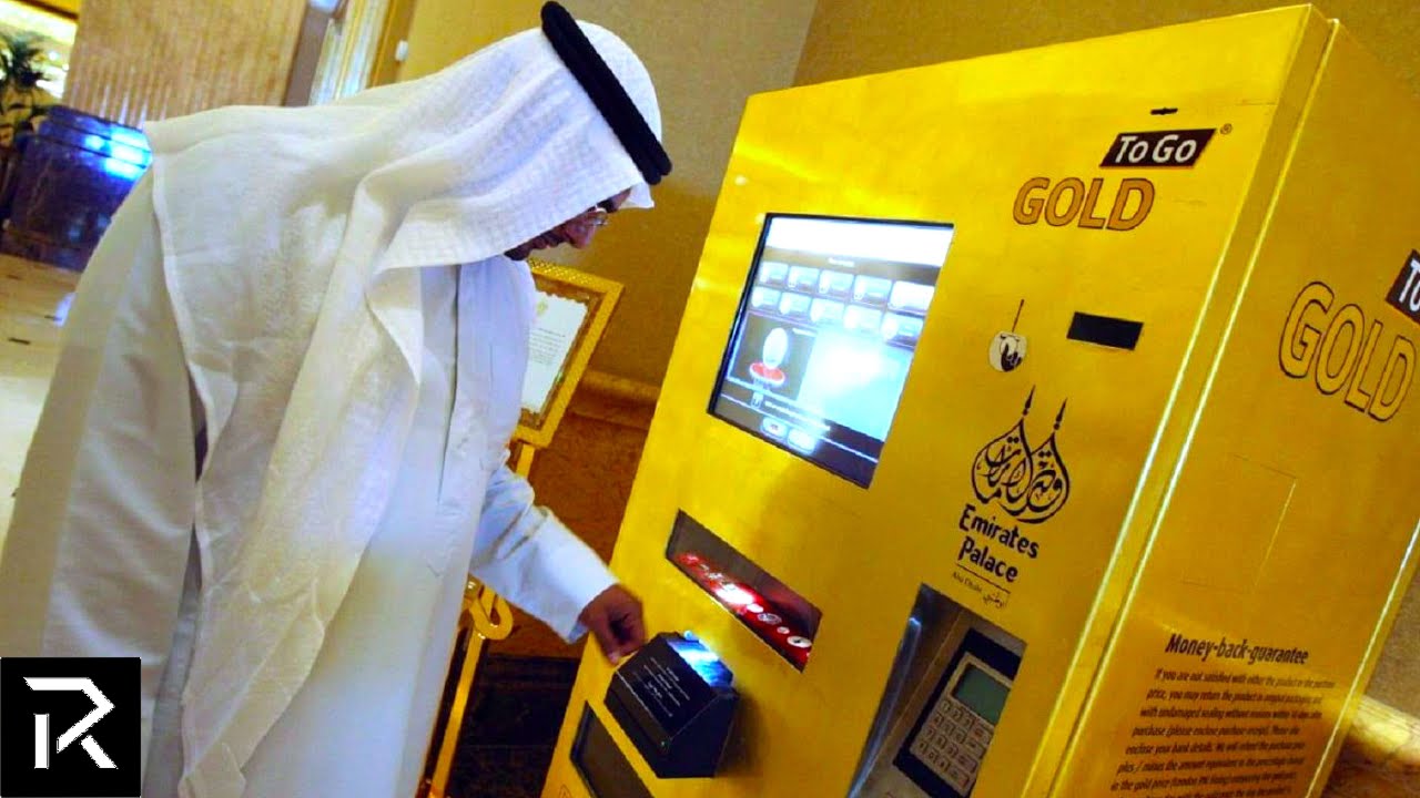 Dubai's Vending Machines Dispense Real Gold YouTube