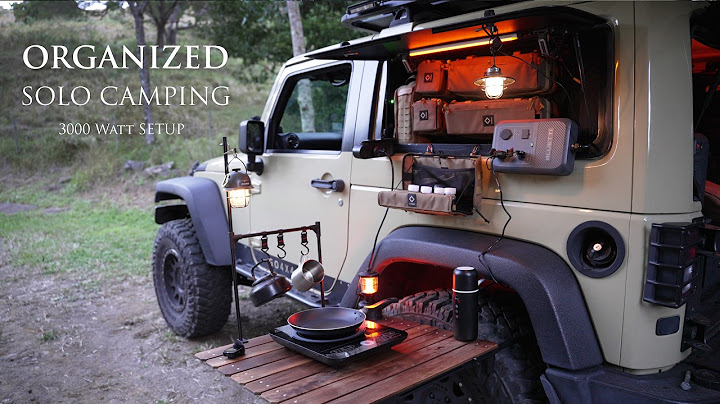 Organized Car CAMPING in RAIN FOREST [ Relaxing SOLO trip, ASMR ]