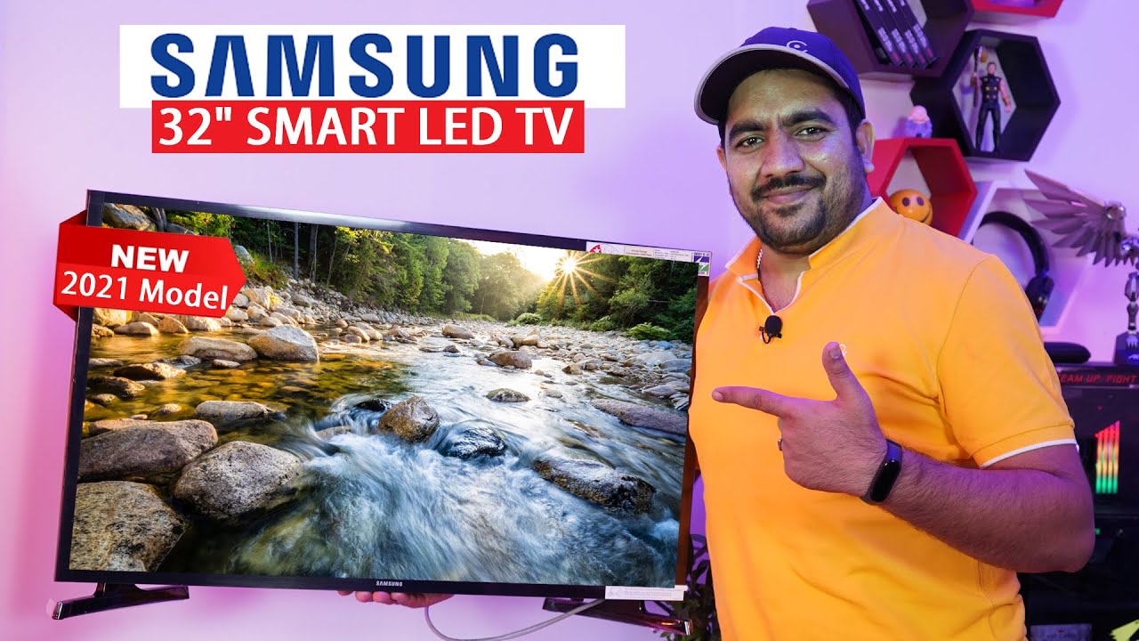 soldadura Circunferencia respuesta SAMSUNG 32 inch HD Ready LED Smart TV 2021 Edition with Voice Search |  Unboxing & Review [Hindi] - YouTube