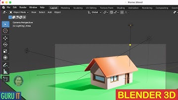 Menggambar Rumah dengan Blender 3D