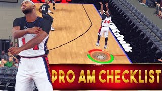 NBA 2K18's Final Checklist: Pro-Am